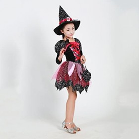 Deguisement Halloween Fille Costume Halloween Enfant DéGuisement dhalloween Mignon De SorcièRe Conte De FéE Ensemble Deluxe 