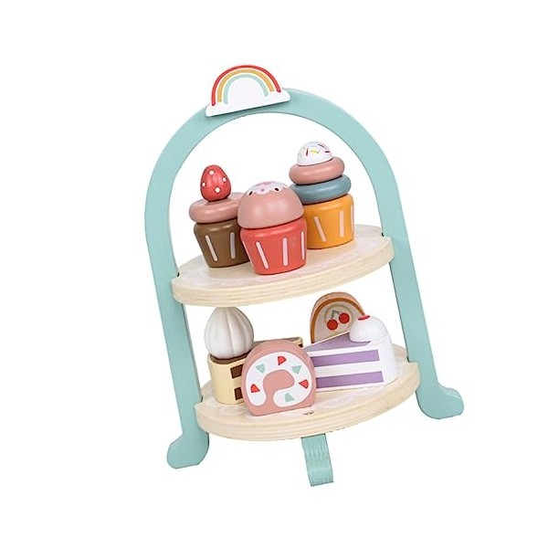 TOYANDONA 1 Jeu Gâteau De Simulation Dessert en Bois pour Enfants Costumes pour Enfants Jouer Au Jouet De Cuisine Jouet De Se