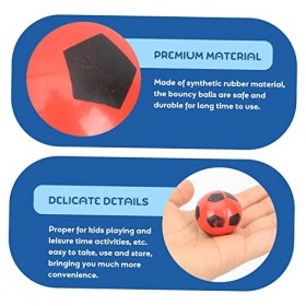 Toyvian 40 Pcs Ballon Rebondissant Mousse Football Mini Ballons Prix Enfants Baseball Cadeau Ballons De Football pour Enfants