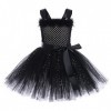 IMEKIS Enfants Filles Ange Démon Costume Rêve Halloween Cosplay Habiller Princesse Tulle Tutu avec Aura Bandeau et Ailes Fée 