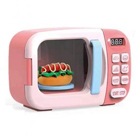 Ooscy Jouets micro-ondes pour enfants - Kit de jeu pour micro-ondes - Simulation articles de cuisine - Jeu alimentaire - Acce