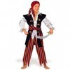 Ciao- Costume Pirate Enfant Ans, Boys, 10185.8-10, Rouge/Noir/Blanc, 8-10 Anni