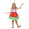 Smiffys-CS845250/S Déguisement-Enfant Clown-Robe et Chapeau-Taille S-Couleur: -45250, Multicolore, S