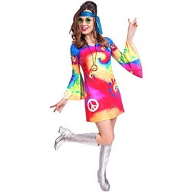  9905131 Adult Ladies 60s Free Spirit Costume Small 