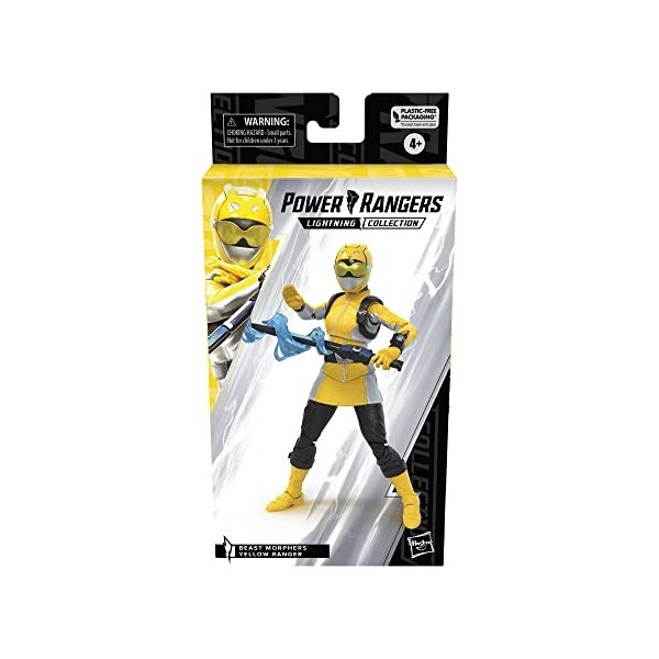 Power Rangers Lightning Collection, Figurine Ranger Jaune Beast Morphers de 15 cm