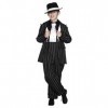 Zoot Suit Costume, Black, with Jacket, Trousers & Braces, TODDLER