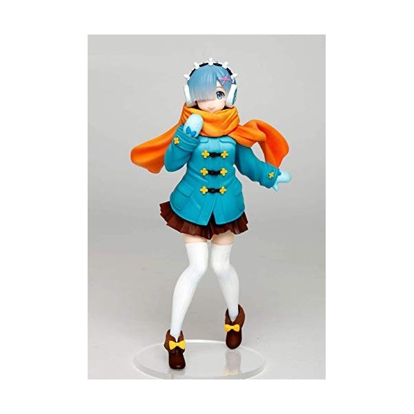 taito Re:. zero Rem Manteau dhiver avec figurine précieuse 23 cm