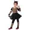 Robe de princesse avec oreilles pour fille - Pour Halloween - Pour carnaval - Noir - 44