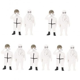 Toyvian 10 Pcs Jouets Figurines De Docteur À Collectionner Ornement De Maison De Ménage Mini Modèles De Travailleur De Jeu Sc