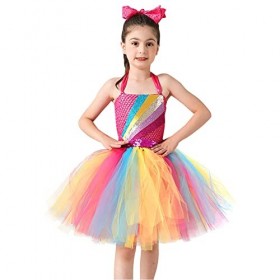 IMEKIS Costume de Père Noël pour Enfants Filles Costume de Noël de lElfe du Renne et du Bonhomme de Neige Robe Sans Manches 