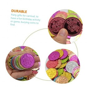 300 Pièces De Pièces dor Colorées Pièces De Pirate Pièces en Plastique Pièces dor en Plastique Remplisseurs De Poitrine Pir