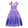 Lito Angels Déguisement Robe Violette Princesse Elsa Reine des Neiges 2 Costume Enfant Filles, Taille 2-3 ans