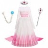 OBEEII Princesse Costume Fille Cosplay Déguisement et Accessoires Enfant Robe de Soirée Halloween Fêtes Noël Anniversaire Car