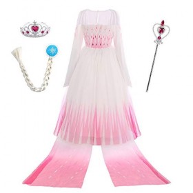 OBEEII Princesse Costume Fille Cosplay Déguisement et Accessoires Enfant Robe de Soirée Halloween Fêtes Noël Anniversaire Car