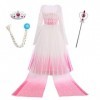 OBEEII Princesse Costume Fille Cosplay Déguisement et Accessoires Enfant Robe de Soirée Halloween Fêtes Noël Anniversaire Car