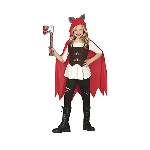 FIESTAS GUIRCA Déguisement Loup Petit Chaperon Rouge Fille 5-6 Ans