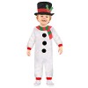 amscan 9912297 Costume de Noël Bonhomme de neige et chapeau haut de gamme 2-3 ans