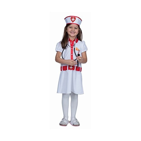 Rubies 12249-116 Costume dinfirmière pour Enfant Multicolore