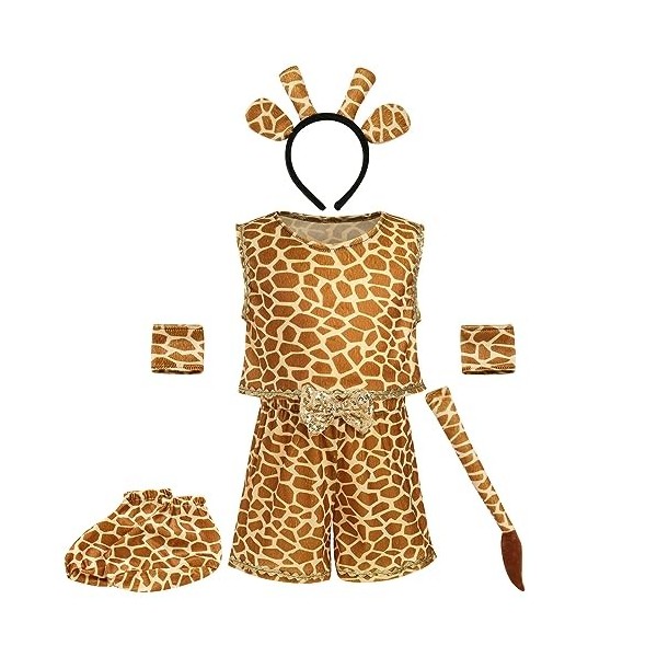 IBTOM CASTLE Déguisement danimal Pour Enfants,Bébés Filles Garçons Carnaval Caricature Cosplay Halloween Noël Fête Costume,G