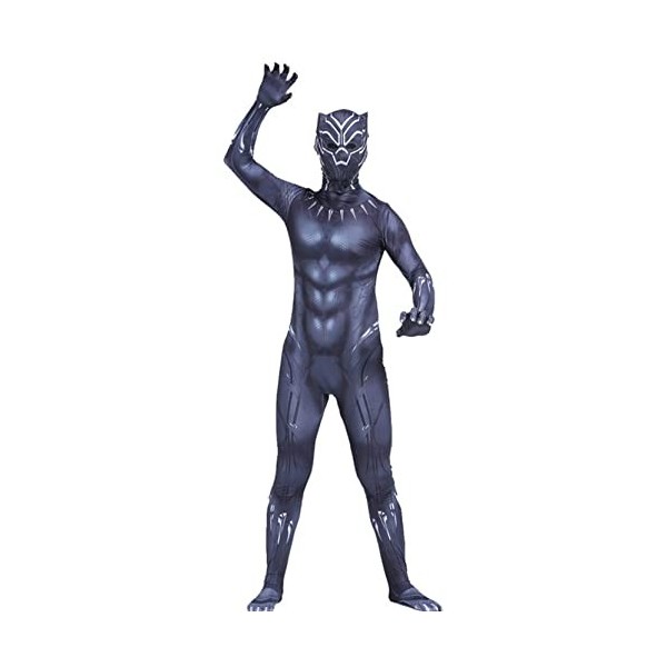 Body Black Panther pour enfant adulte - Costume de super-héros Black Panther - Pour Halloween, carnaval, fête - Couleur : Pan