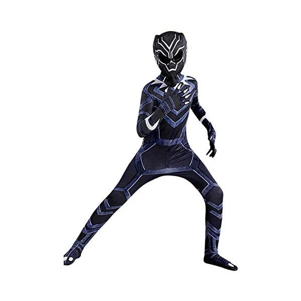 Body Black Panther pour enfant adulte - Costume de super-héros Black Panther - Pour Halloween, carnaval, fête - Couleur : Pan