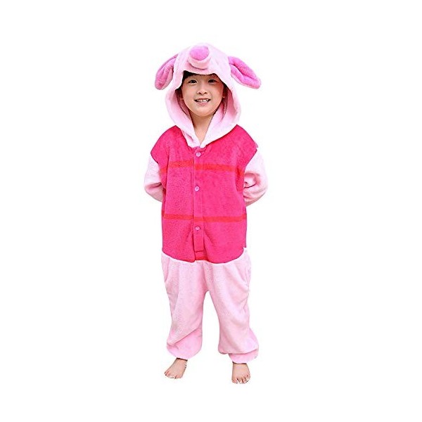 LeaveLive Combinaison danimaux pour Enfants Halloween Cosplay Costume Pyjama, Kids Donkey, 95 cm 109/119 cm 