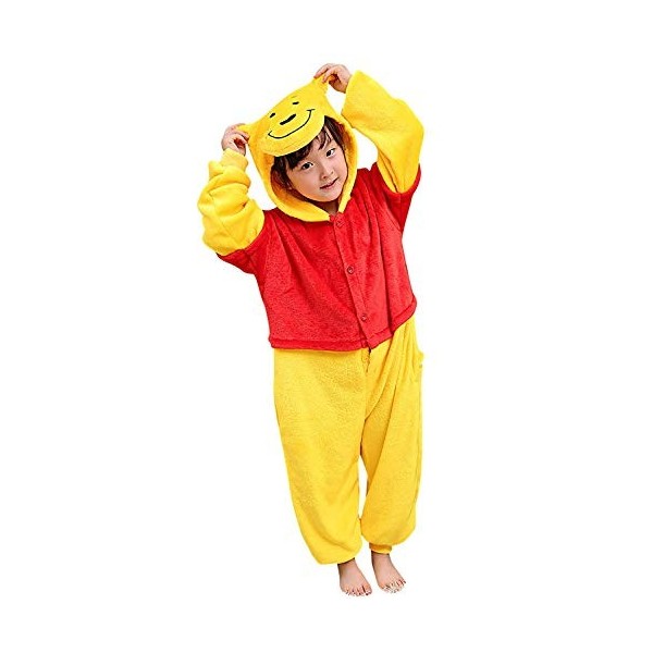 LeaveLive Combinaison danimaux pour Enfants Halloween Cosplay Costume Pyjama, Kids Donkey, 95 cm 109/119 cm 