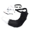 FOMIYES 1 Jeu Ensemble Bandeau Oreille Loup Accessoires De Costume De Chat Loup Renard Animal Queue Collier en Cuir PU Déguis