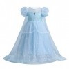 Odizli Anna et Elsa Robe pour enfant fille Reine des neiges Princesse Costume Halloween Noël Carnaval Anniversaire Fête Cospl