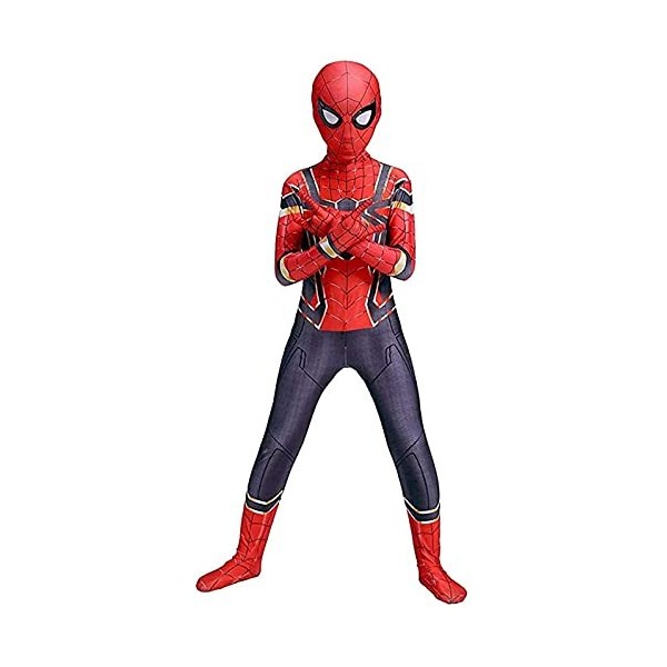 GUOHANG Déguisement Spiderman pour Enfants Unisexe Adultes Enfant Halloween Cosplay Superhero Jumpsuit 3D Imprimé Lycra Spand