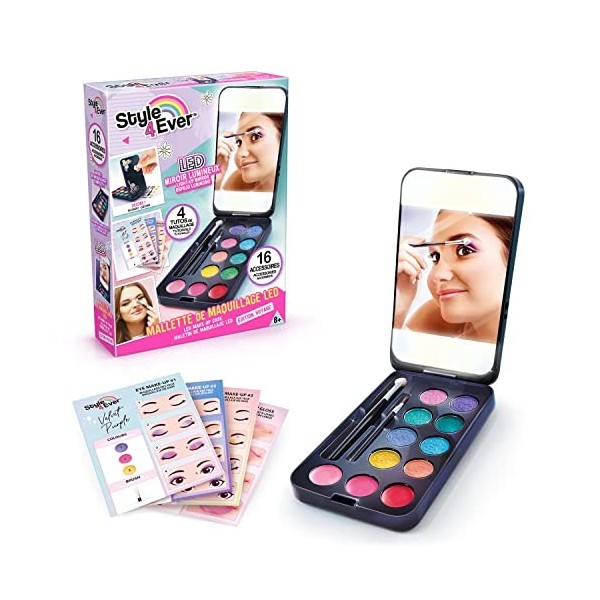 Canal Toys Make Up Style 4 Ever-Mallette Miroir LED Lumineux, Maquillage, pinceaux et Porte-téléphone-dès 8 Ans-OFG 247, Mult