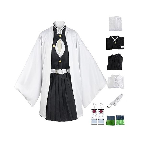 LYL100WT Tsuyuri Kanao Cosplay Costume Halloween Fantaisie Cadeau Demon Slayer Kimono pour Enfants