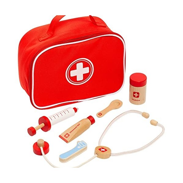 Mallette de Docteur avec Accessoires en Bois Doctor Set Molto