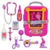 MSHK Pièces Jouet Medical Malette Valise Docteur Enfant Jouet Costume Cosplay Jeu Dimitation Médicale Educatif Cadeau