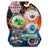 Bakugan Lot de 3 Figurines Ventus Trhyno à Collectionner pour 6 Ans et Plus