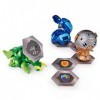 Bakugan Lot de 3 Figurines Ventus Trhyno à Collectionner pour 6 Ans et Plus