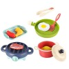 ibasenice 1Set Dollhouse Simulé Playhouse Enfants Ustensiles de Cuisine Ustensiles Éducatifs Enfants Ustensiles de Cuisine Jo