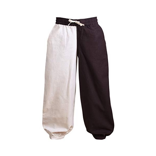 Battle-Merchant Pantalon médiéval pour Enfant en Coton,graçon/Fille, Pantalon de Pirate - 14 Ans - Marron/Naturel