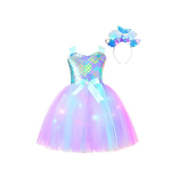 Bijoux Fille 12 Pièces - Colliers Et Bagues Réglables Arc-en-ciel Licorne Sirène, Pour 3-10 Ans