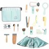 salon coiffure pour filles - Pretend Play Coiffeur Jouet Kit avec Sèche-Cheveux Fer à Friser | barbier pour garçons, filles, 