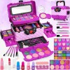 Kit de Maquillage pour Enfants, Kit de Maquillage Lavable pour Enfants, Jouets de Coiffeuse, Cadeaux pour Filles de 3, 4, 5, 