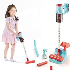 BUBBLEBAY Aspirateur à poussière pour enfants - Aspirateur de simulation - Nettoyage domestique - Jeu de rôle pour enfants - 