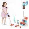 BUBBLEBAY Aspirateur à poussière pour enfants - Aspirateur de simulation - Nettoyage domestique - Jeu de rôle pour enfants - 