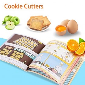 FUQUN Ensemble cadeau de cuisine et de pâtisserie pour filles, kit de jeu de rôle de chef et boulanger sur le thème des dinos