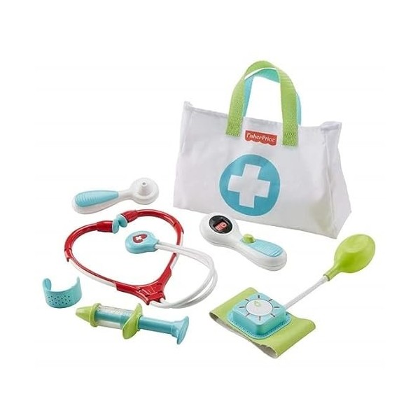 Malette de Docteur Medical kit 7 Accessoires - Jeu Imitation 3-6 Ans