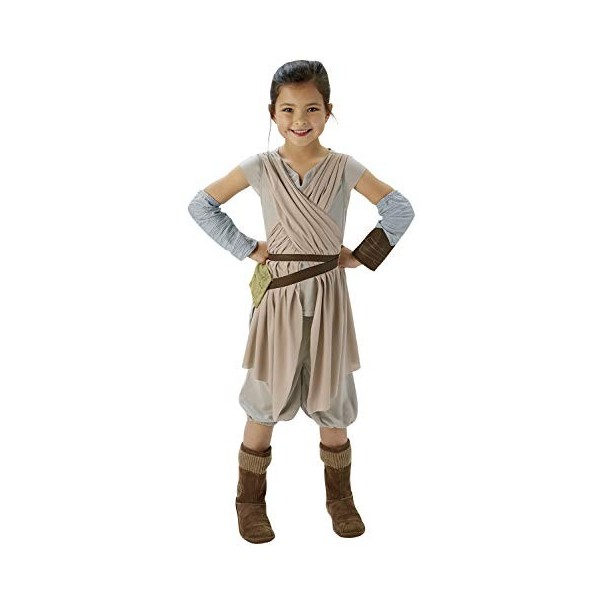 Rubies - Déguisement Luxe Officiel - Rey Star Wars, Enfant, ST-620263M, Taille M 5 à 6 Ans