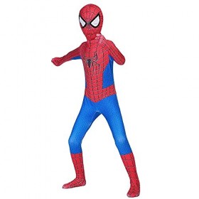 Diudiul Spiderman Costume De Cosplay Costume De Costume pour Enfant Noir, 100-110 