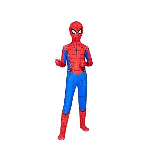 Diudiul Spiderman Costume De Cosplay Costume De Costume pour Enfant Noir, 100-110 