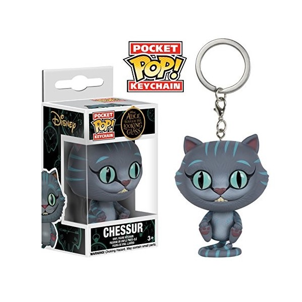 Funko - 7595-PDQ - Pocket Pop! - Porte-clés - Disney - Alice T/T Looking Glass - Chessur