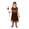 Guirca- Costume pour Fille Indienne pétillante, 82720, Marron, 5-6 Anni 110-115 cm 